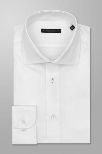 Oxford Company ανδρικό πουκάμισο μονόχρωμο Regular Fit - T912NRG20.01-** Λευκό 43